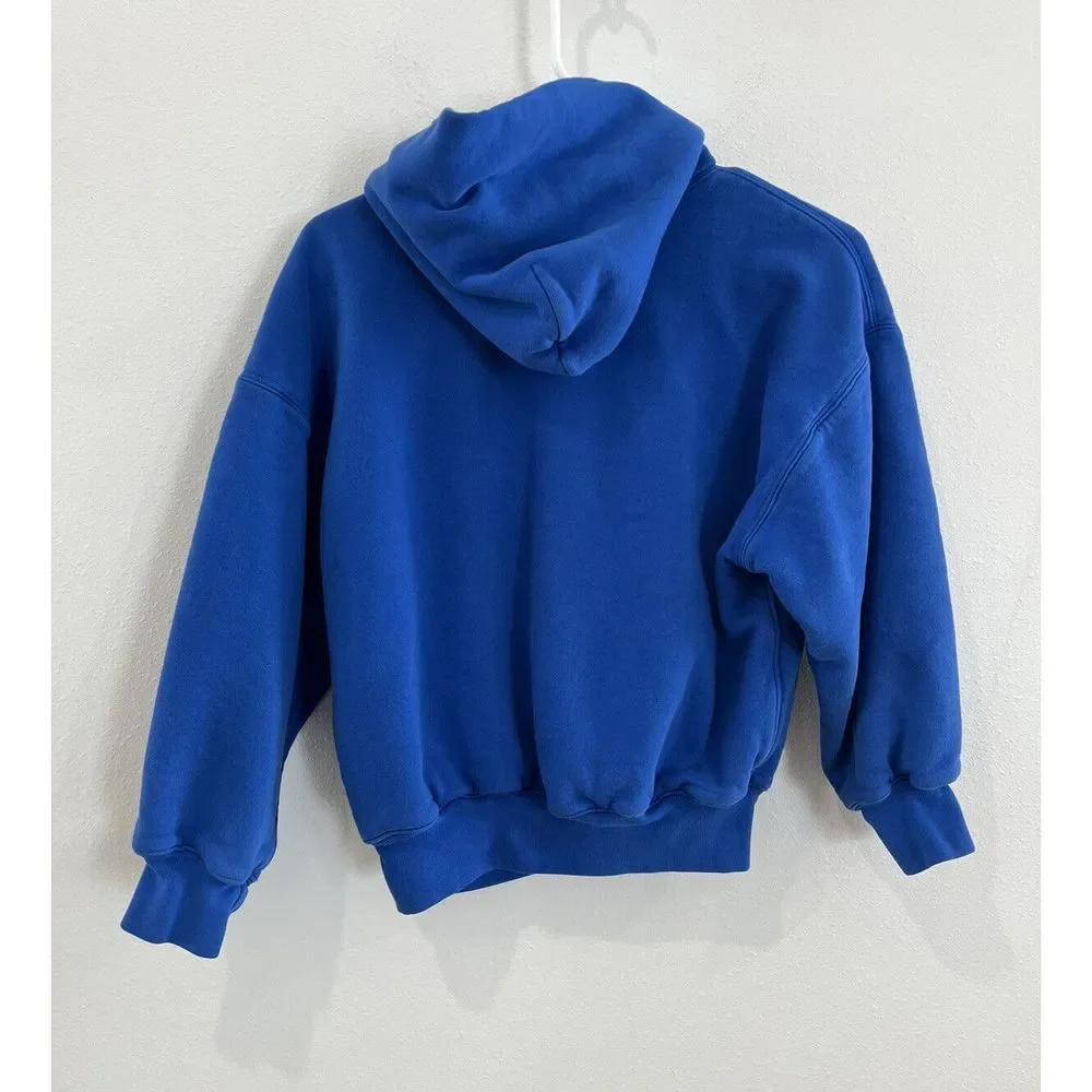 Yeezy Yzy Gap authentic youth Large 10 double layer hoodie sweatshirt blue - Picture 5 of 5
